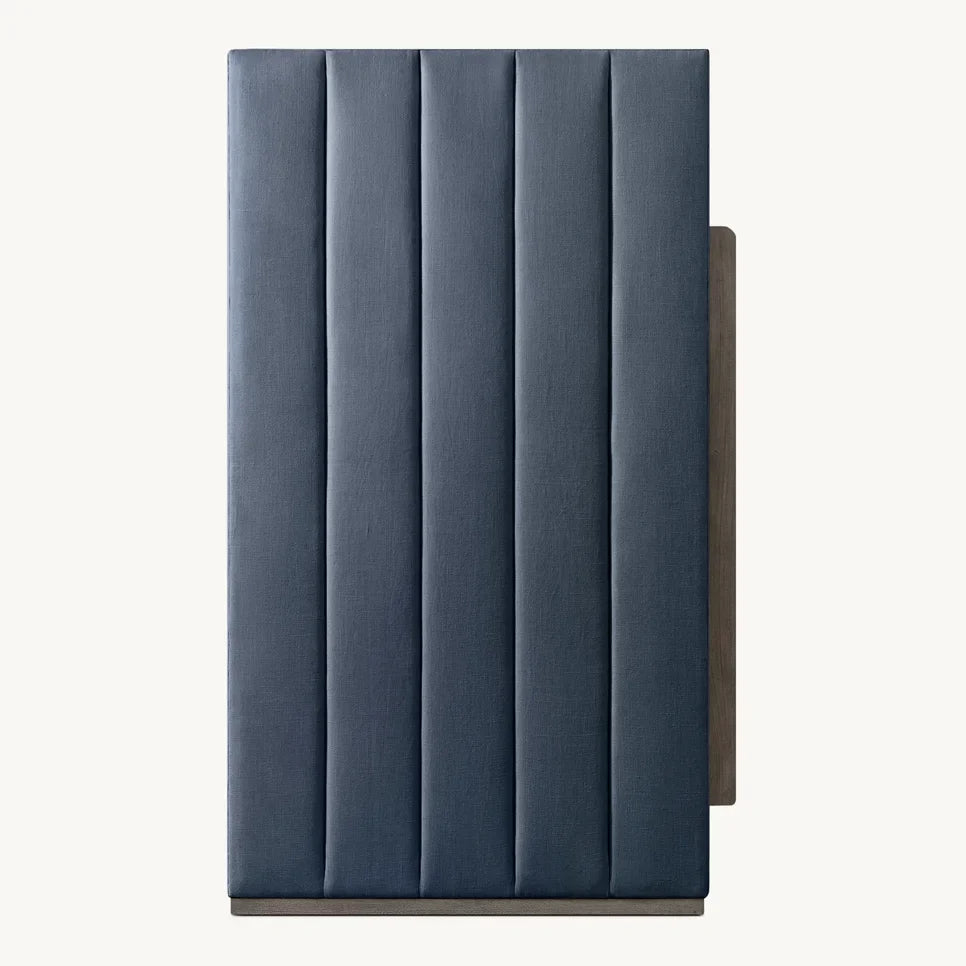 Upholstered Bunk Bed Mid-Century Platform – Oak and Indigo Statement Piece