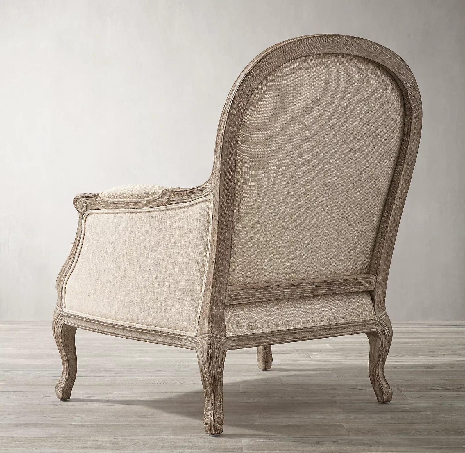 Lyon Wingback Armchair – High Shelter Back Linen Statement Piece