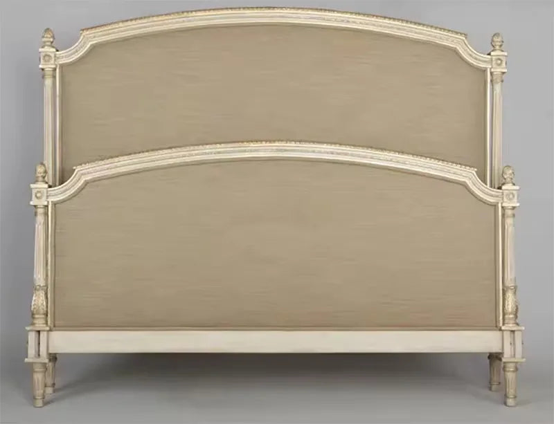 French Royal Bed – Hand-Carved Birch with Gold Leaf Finish | Q-0205333