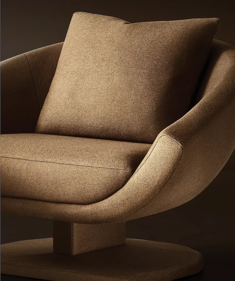 Lounge Chair – Shell Silhouette Performance Fabric Re Home Statement Piece