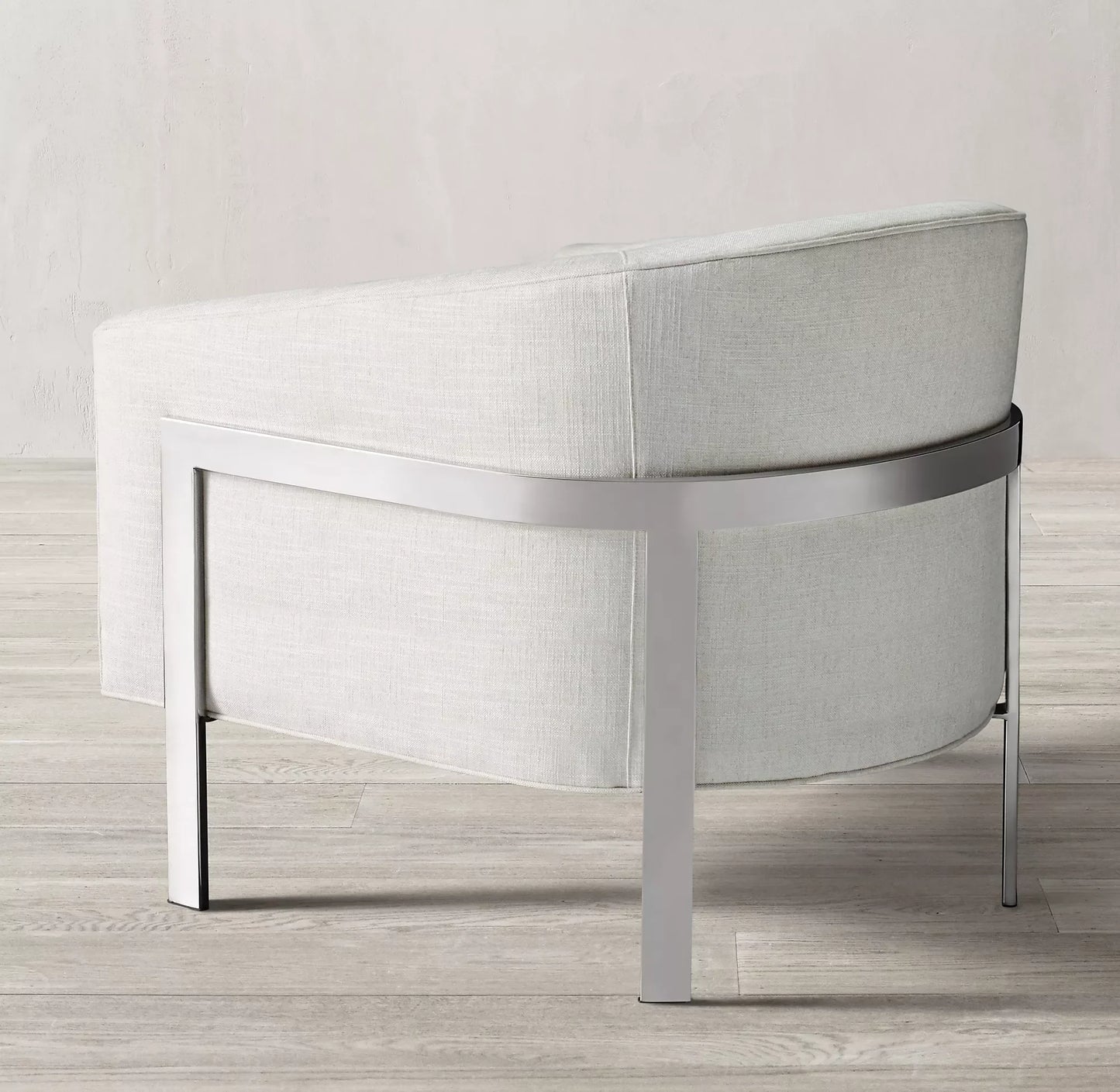 Reginaldo Club Chair – Mid-Century Modern Solid Oak and Metal Statement Piece