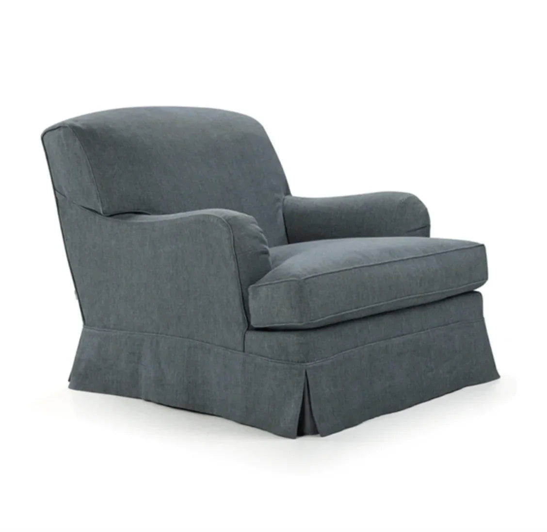 Fabric Accent Chair – Midcentury Design Solid Oak by Re Home