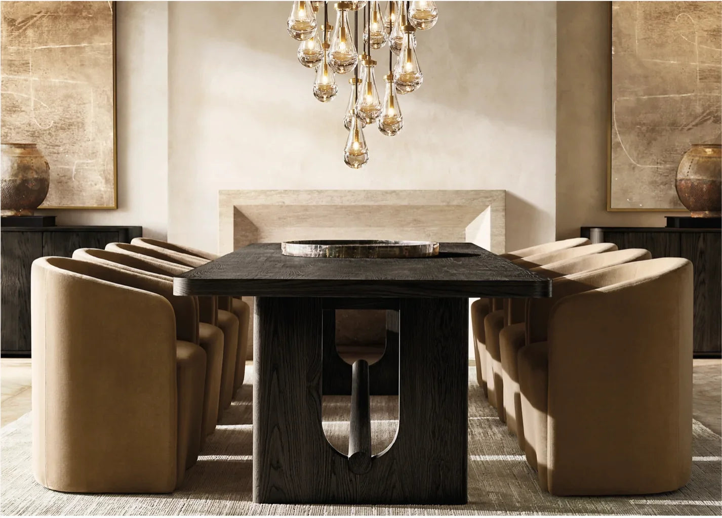 Modern Barrelback Dining Chair 24" – Leather Upholstered Contemporary Seat – Luxury Furniture