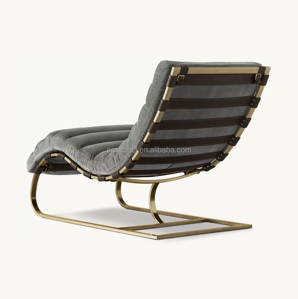 Oviedo Midcentury Inspired Chair – Solid Oak & Brushed Brass Statement Piece