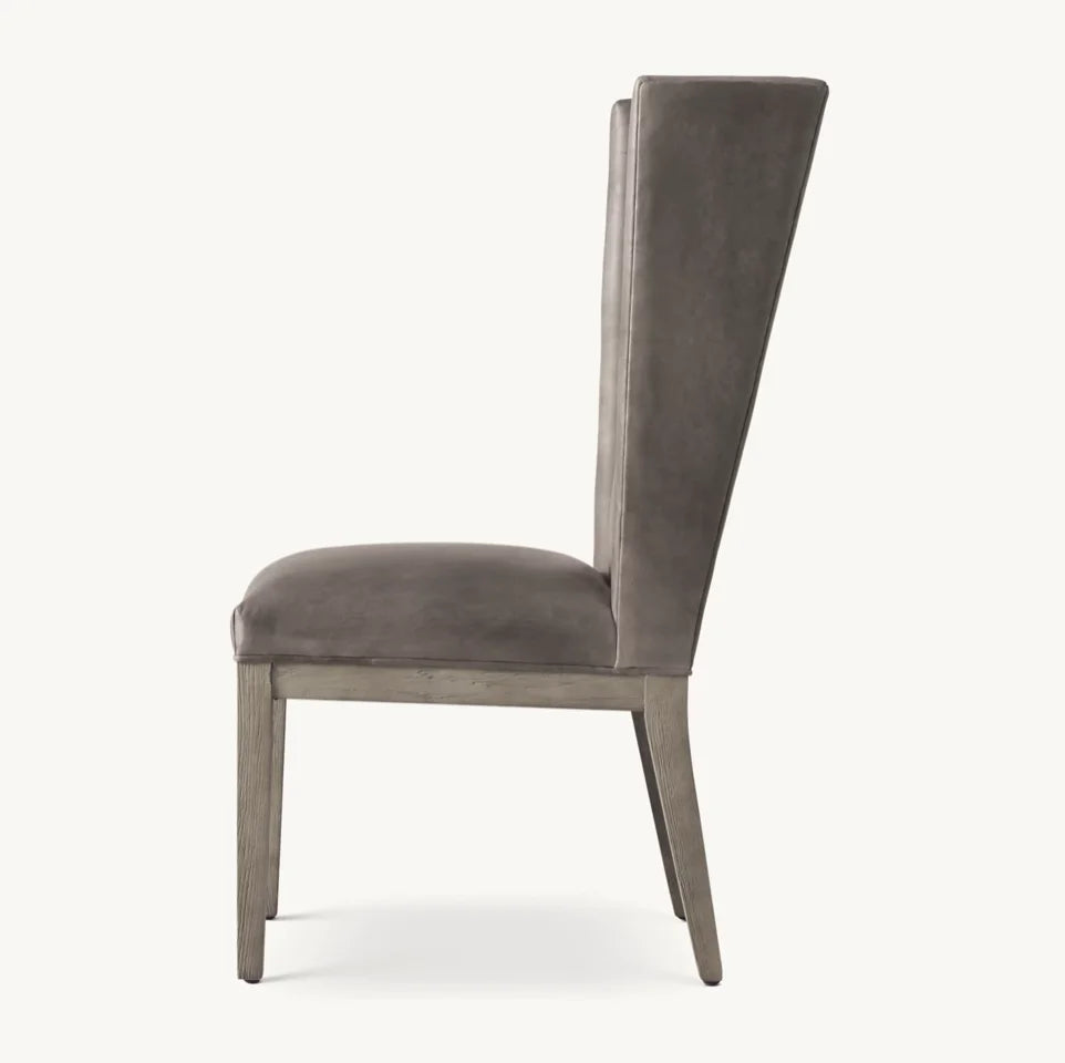 Contemporary Wing Dining Chair – Oak Wood Modern Statement Piece
