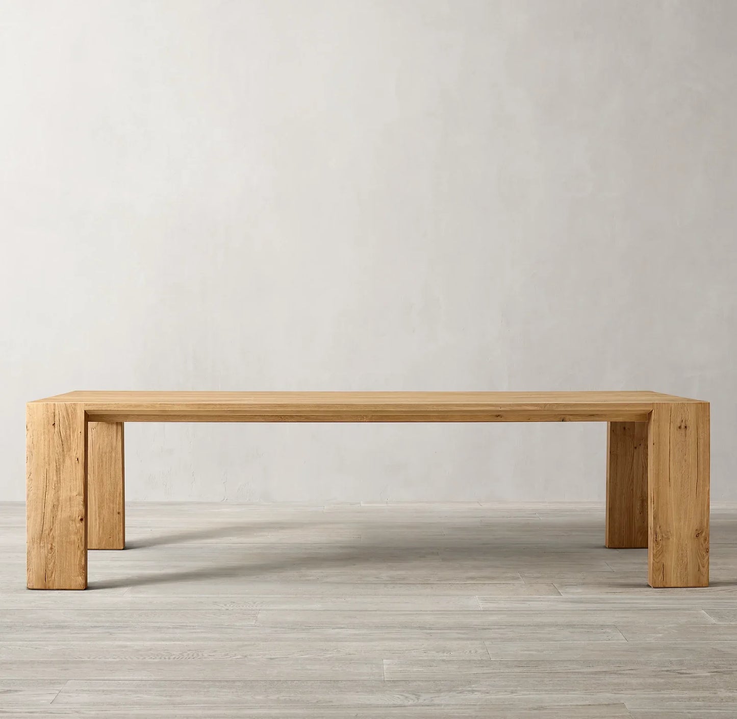 Italian Designer Extension Dining Table – Solid Oak Rectangular Statement Piece
