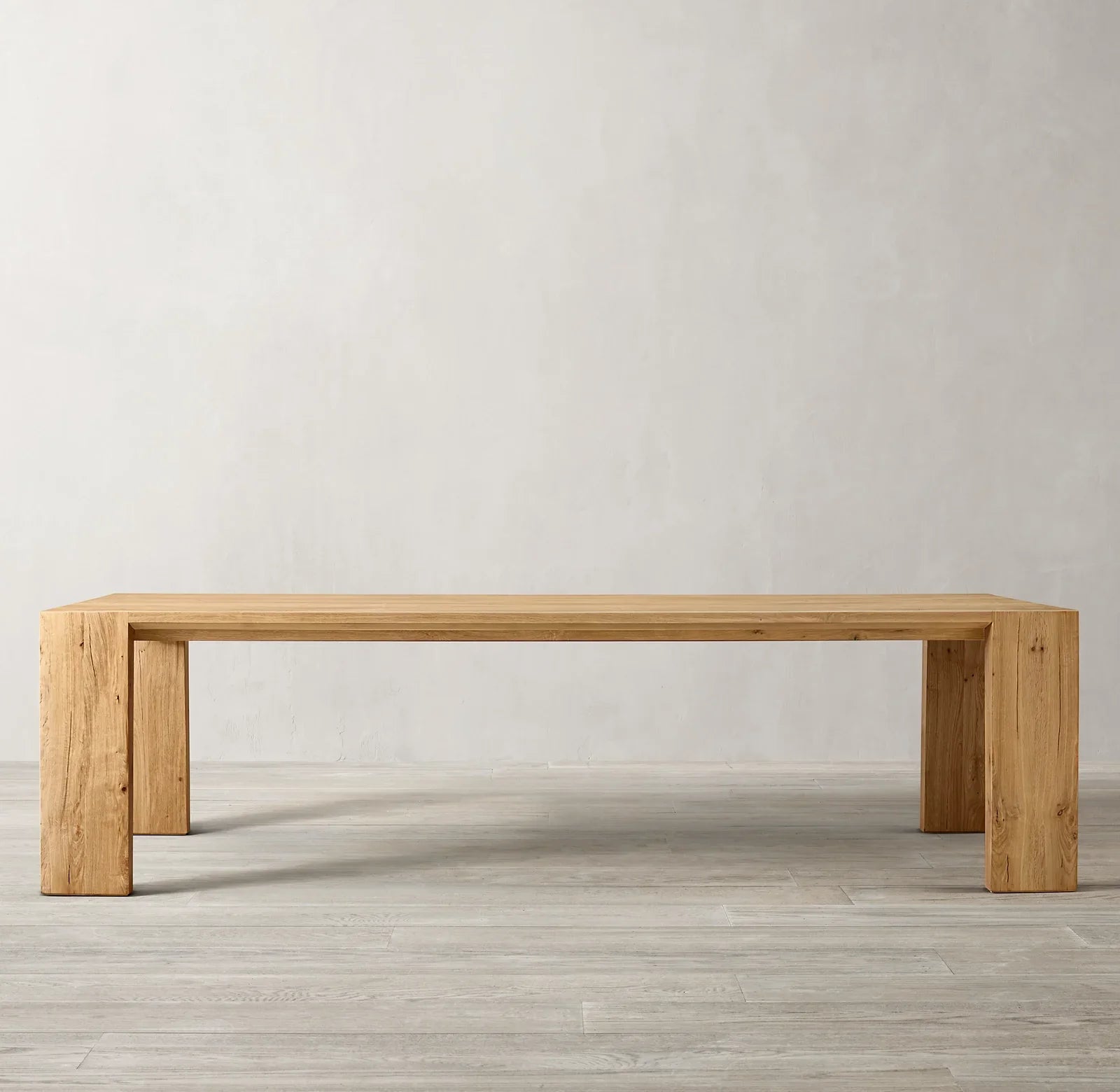 Italian Designer Extension Dining Table – Solid Oak Rectangular Statement Piece