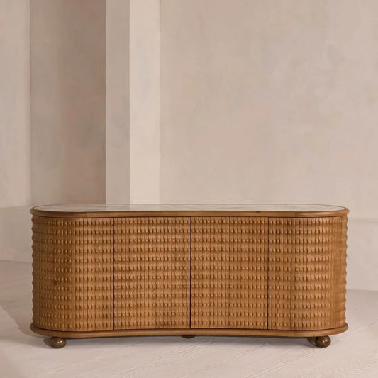 Sideboard – Modern Minimalist Solid Birch Wood Storage Cabinet | 111