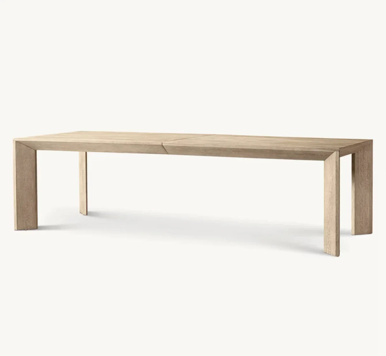Arles Rectangular Extension Dining Table – Brushed Oak Contemporary Statement Piece