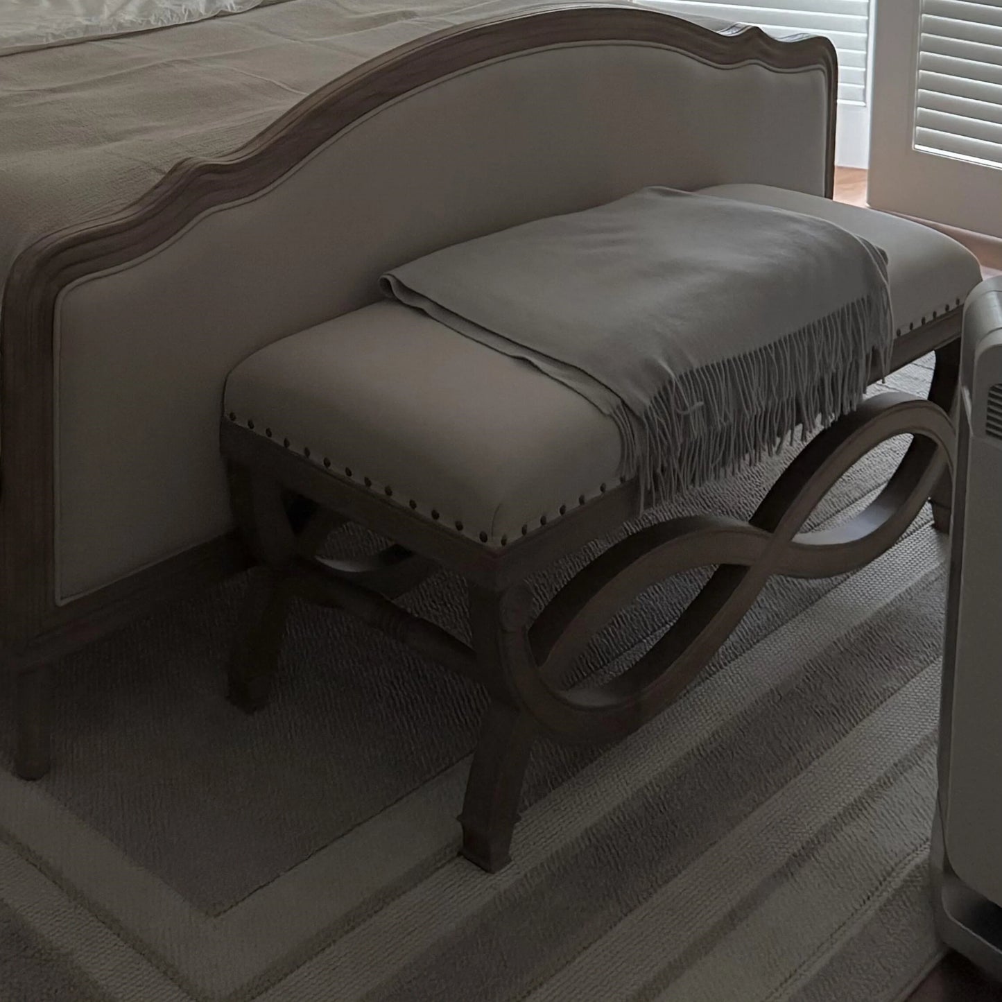 Upholstered Bed – French Provincial Solid Wood Birch Statement Piece 26-74