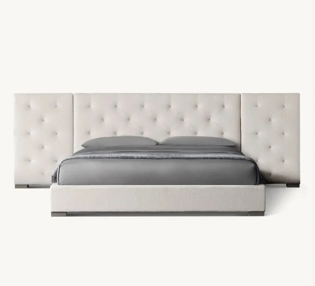 Platform Bed Extended Panel – Upholstered Modern Modena Design | 1601043474640