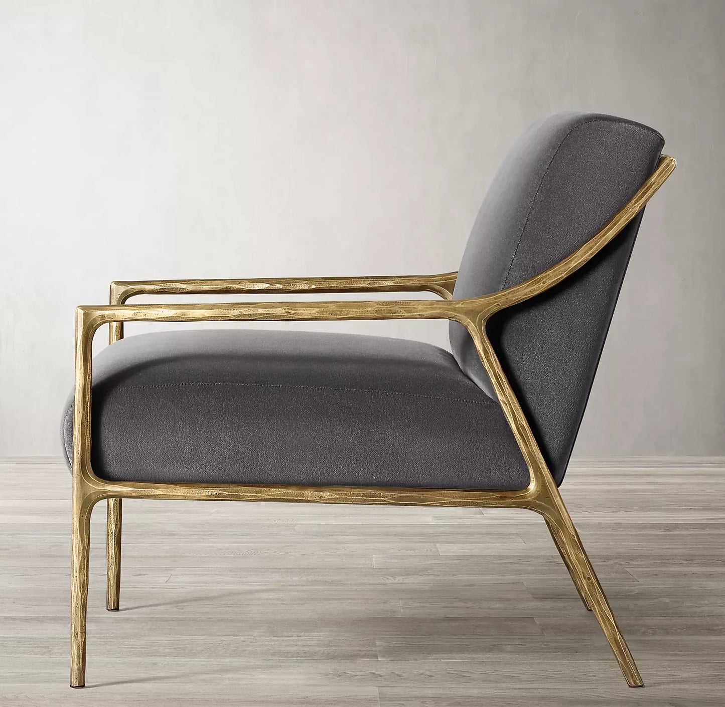 Thaddeus Slope Arm Chair – Hand Forged Metal Statement Piece
