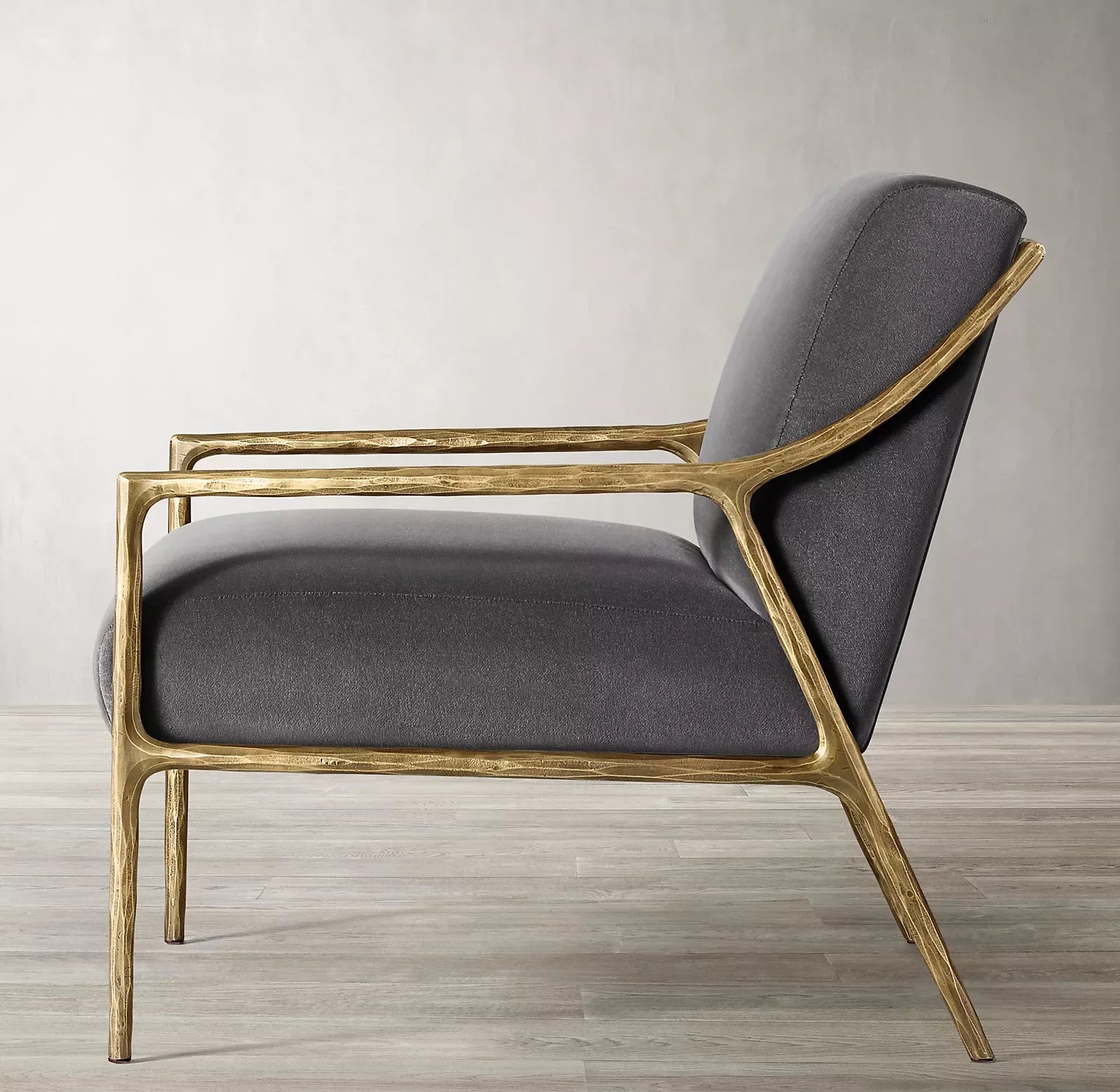 Thaddeus Slope Arm Chair – Hand Forged Metal Statement Piece