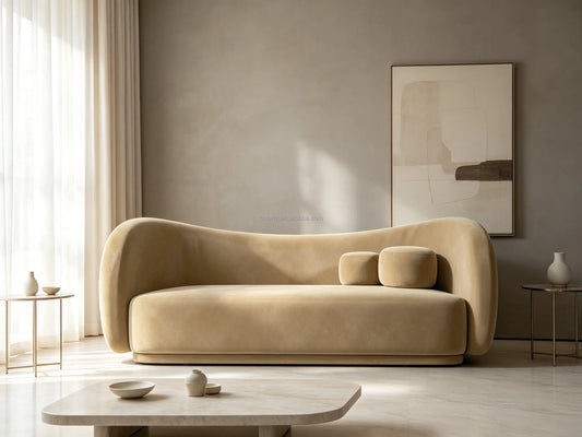 Luxury F25S190 Curved Sofa Modern Italian Style for Villa