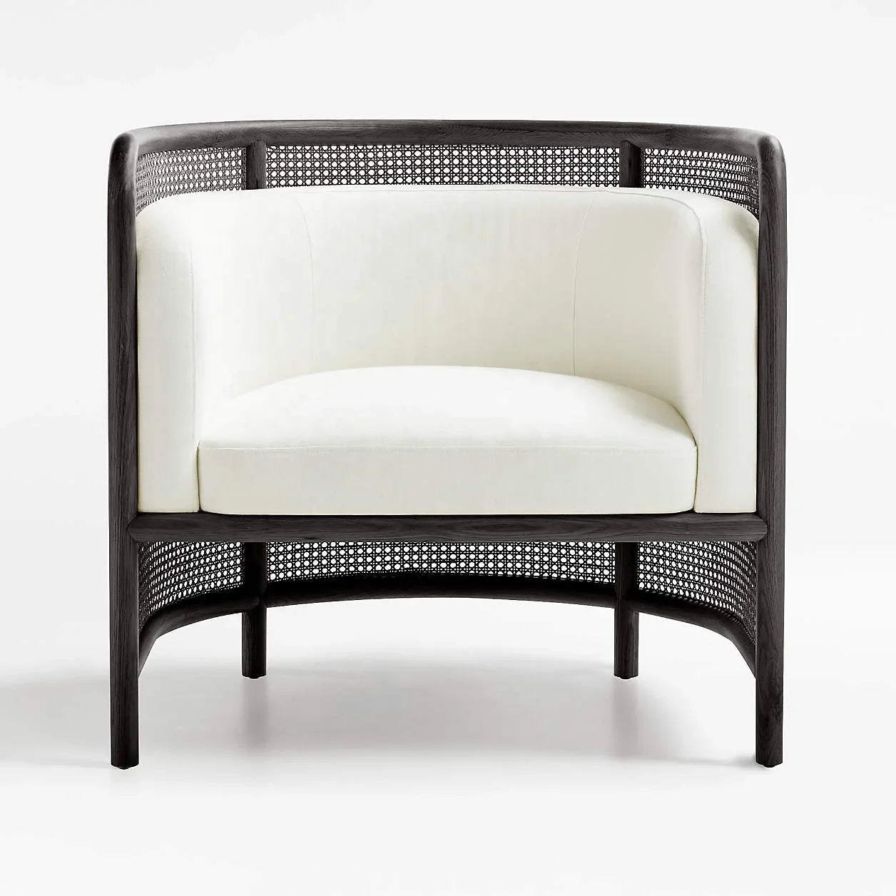 Accent Chair – Cane Detailing – Solid Oak – Lugano – Modern Contemporary Seating