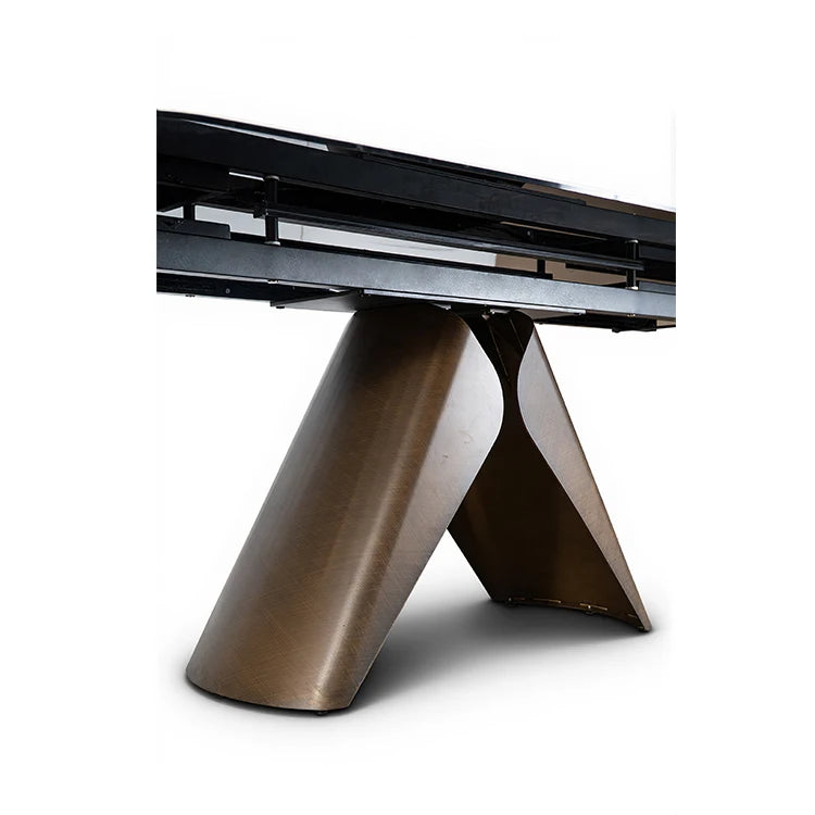Luxury XT5410 Sintered Stone Extendable Dining Table Modern Italian Style for Villa