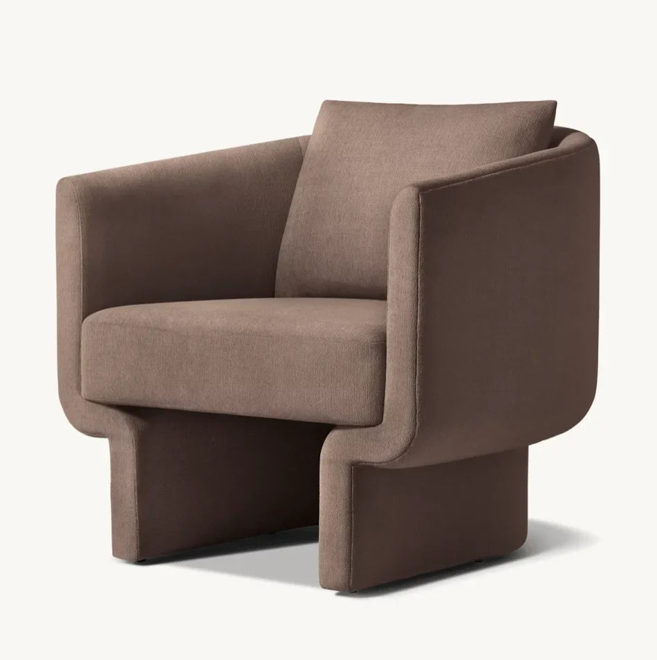 Midcentury Lounge Chair Inverted V-Legs – Solid Oak Statement | 1600965181037