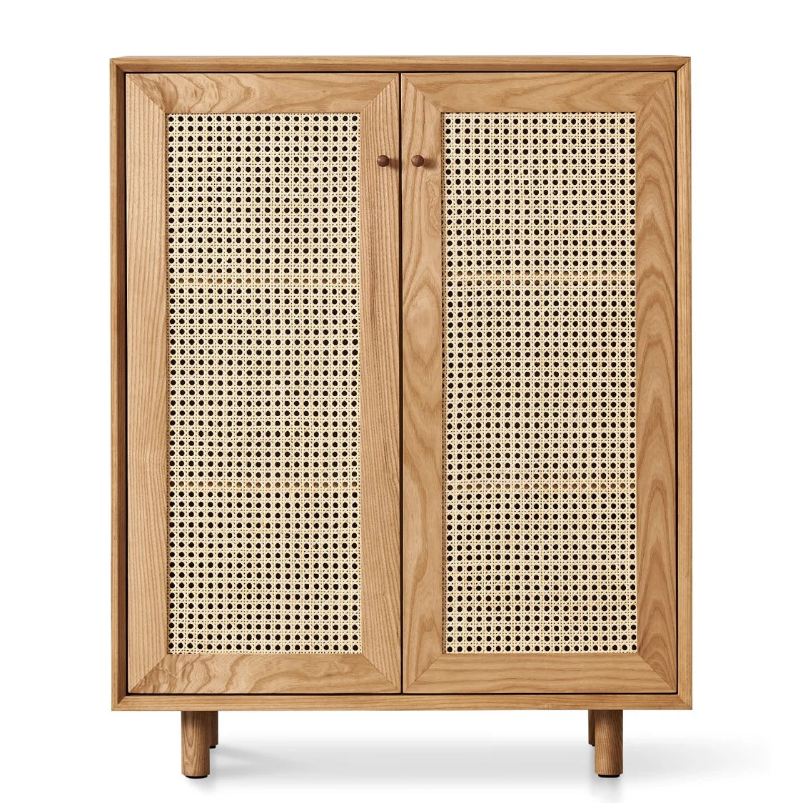 Modern Minimalist Ash Wood Chest of Drawers with 3 Drawers
