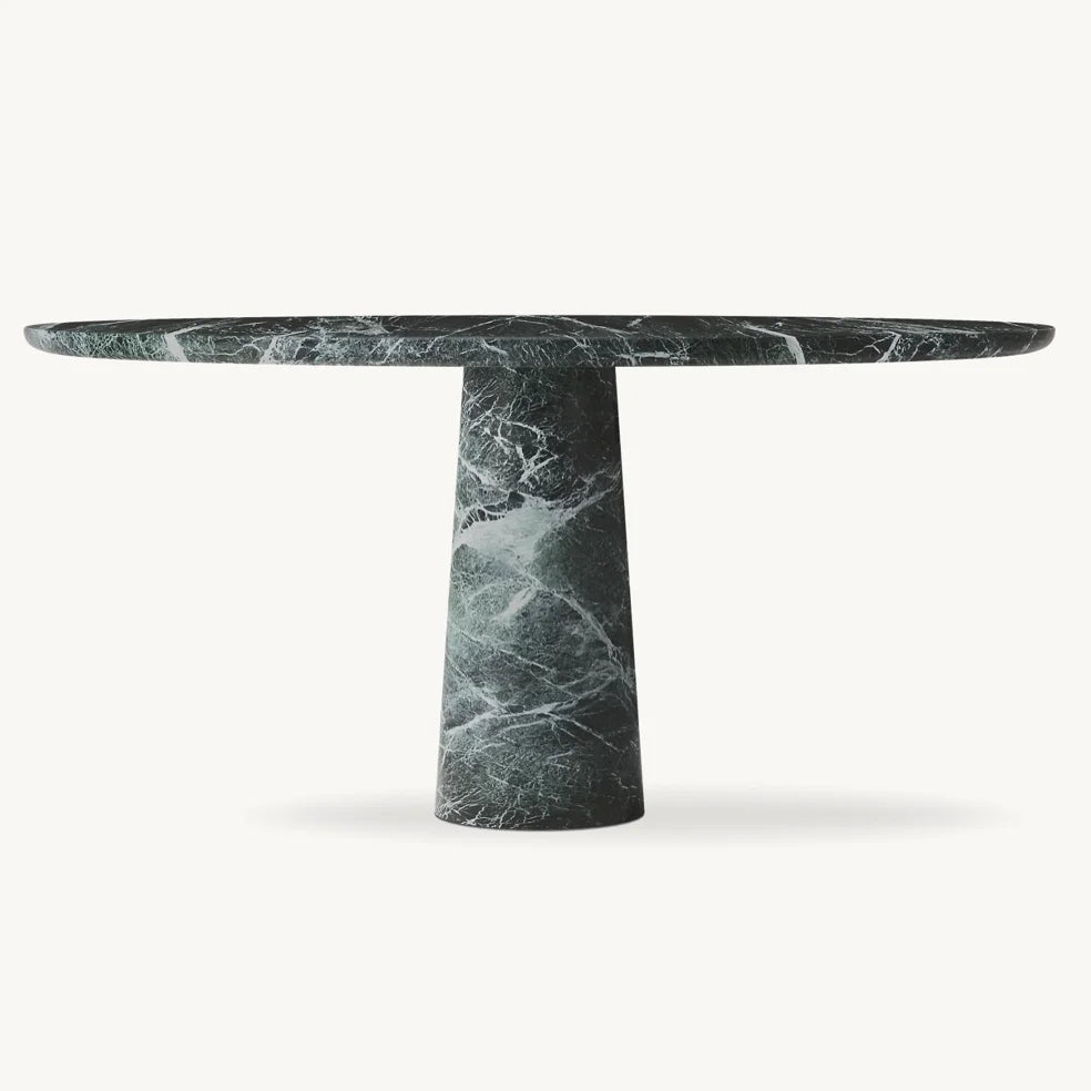 Round Dining Table – Celline Udaipur Emerald Marble Italian Designer Statement Piece