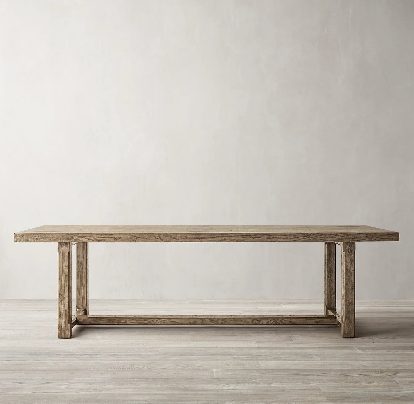 Cayden Rectangular Extension Dining Table 72in – Solid Oak Brushed Finish Statement Piece