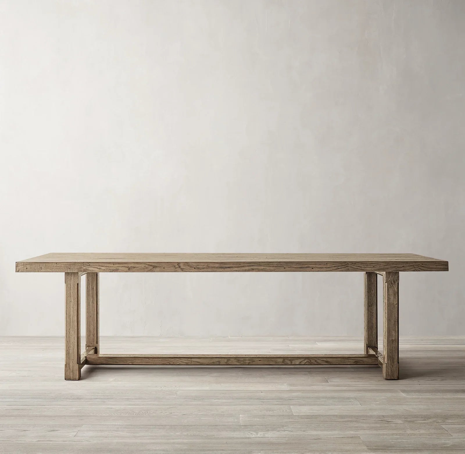 Cayden Rectangular Extension Dining Table 72in – Solid Oak Brushed Finish Statement Piece