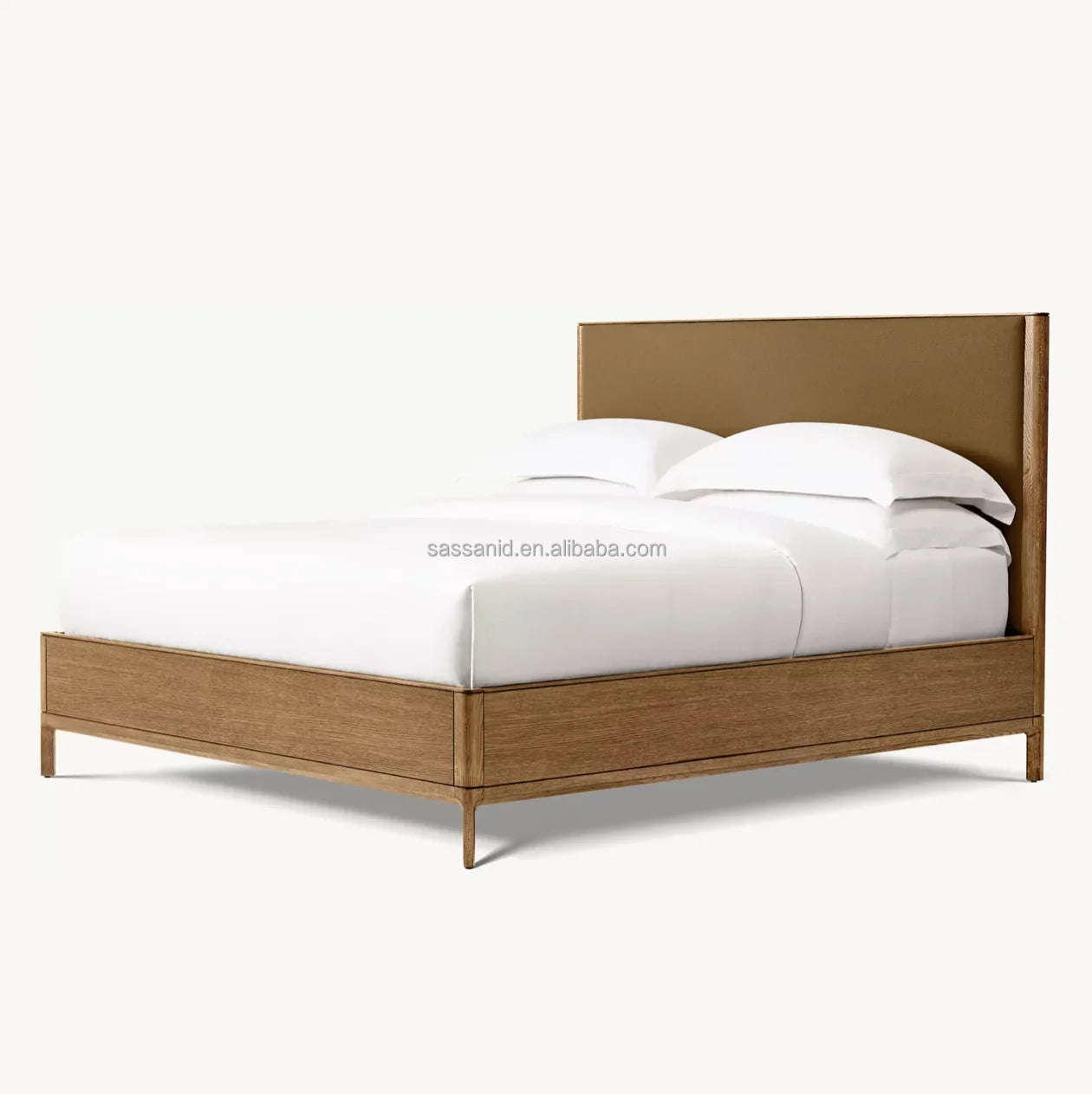 Padua Upholstered Platform Bed by Re Home – Classical Roma Architecture Oak