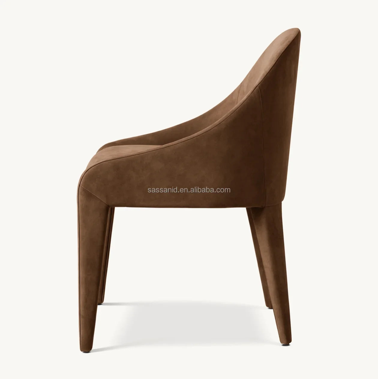 Alessia Dining Side Chair – Postmodern American Leather Statement Piece by Re Home