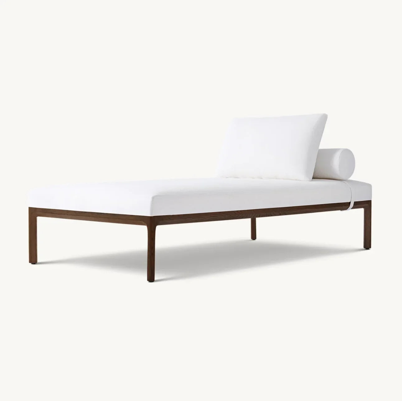 Padua Upholstered Daybed – Wing Design with Floating Plinth Base – Italian Modernist Statement Piece