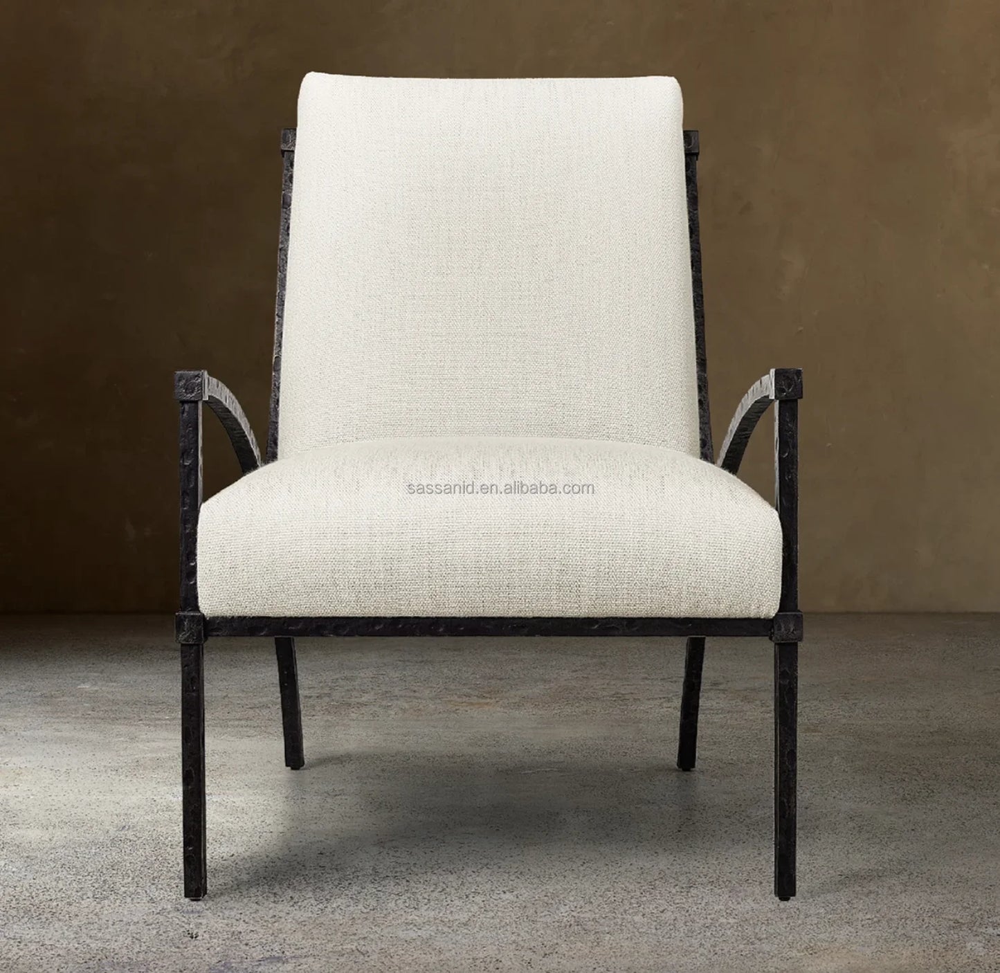 Hugo Accent Chair – French Modernism Hand-forged Iron Statement Piece