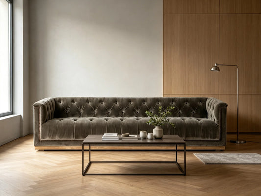 Luxury F25S117 Velvet Sofa Modern Italian Style for Villa