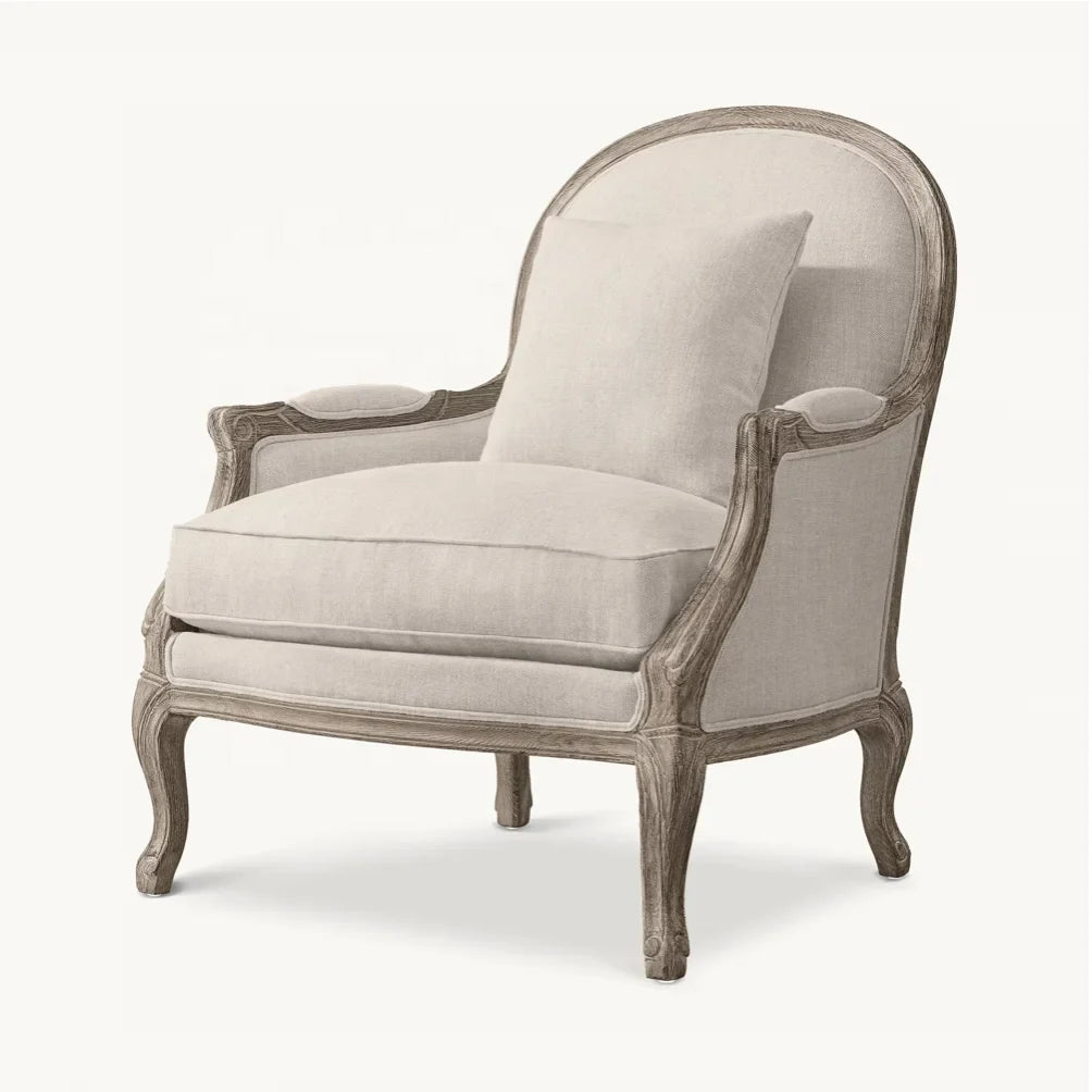 French Style Living Room Chair – 18th-Century Upholstered Statement Piece