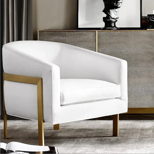 Reginaldo Club Chair – Mid-Century Modern Solid Oak and Metal Statement Piece