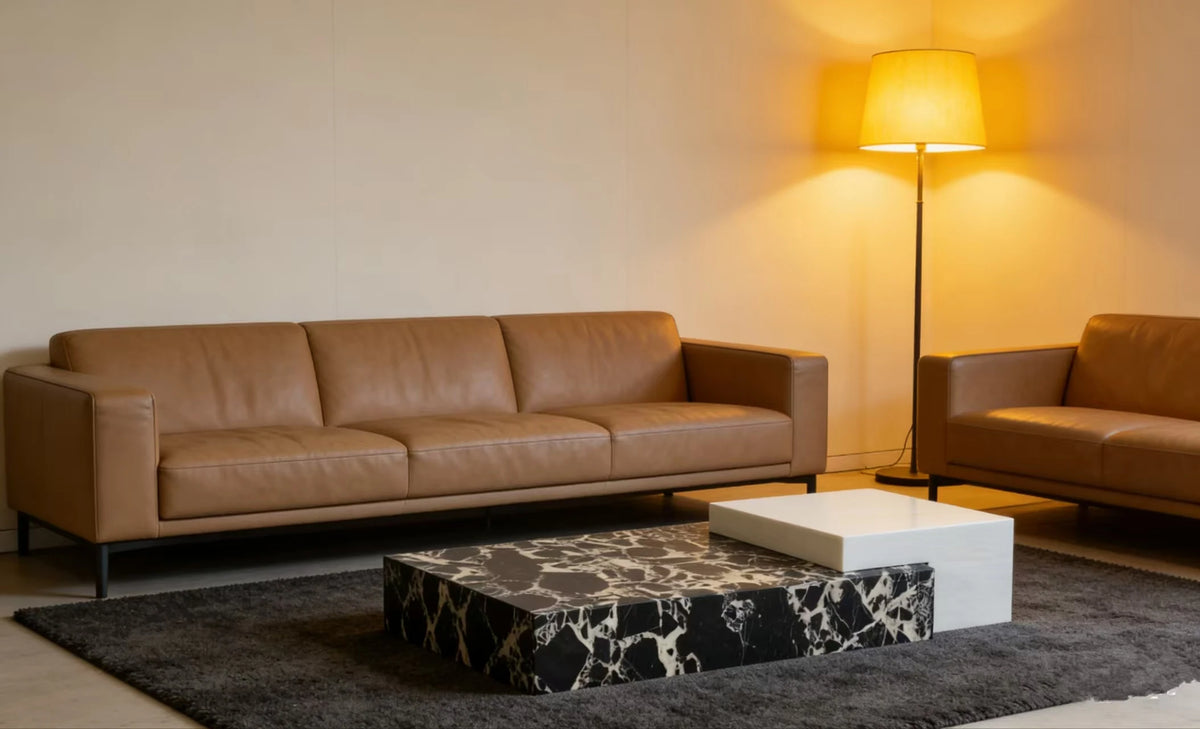 Luxury Marble Coffee Table Modern Italian Style for Villa