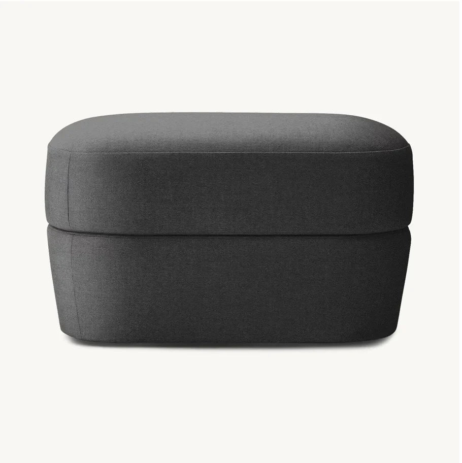 Ottoman Midcentury Geometric Design – Solid Oak Re Home Minimalist Statement Piece