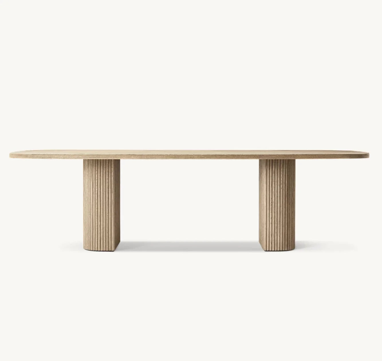 Mulholland Rectangular Dining Table – Wire-brushed American Oak Statement Piece