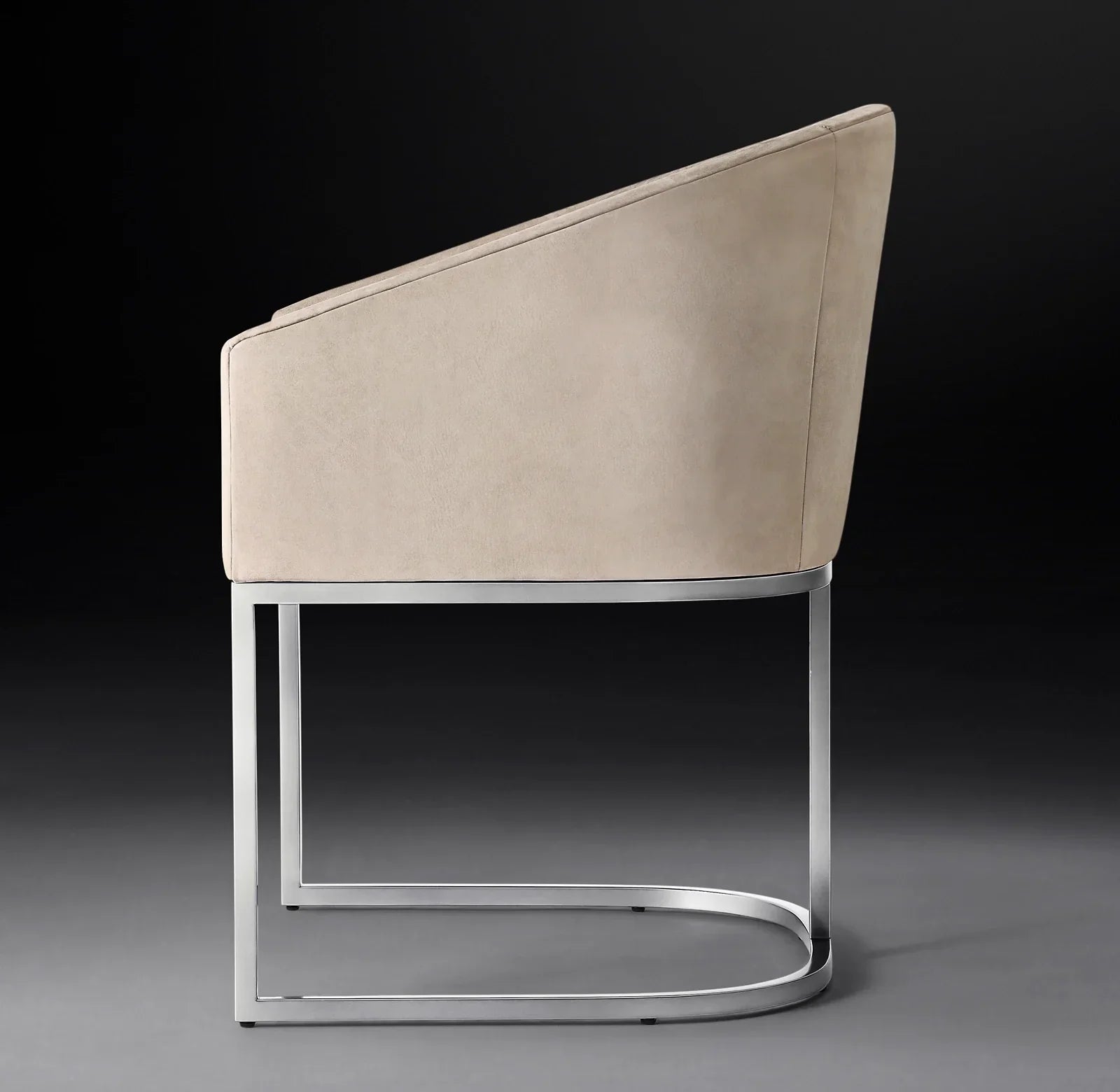 Emery Barrel Back Dining Armchair – Leather Oak Designer Furniture
