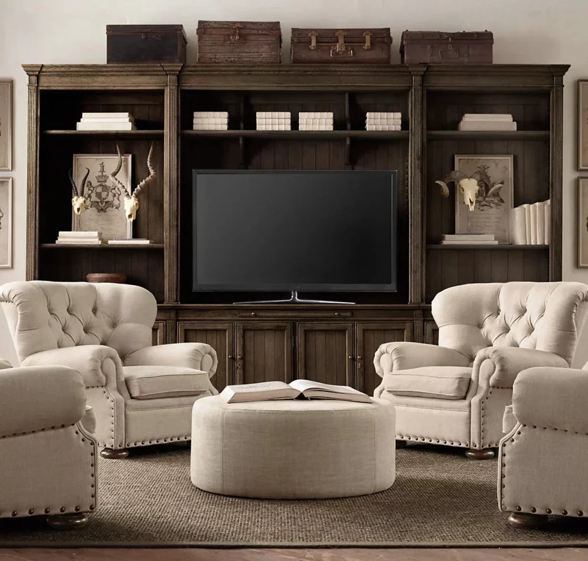 Churchill Chair French Art Deco – Upholstered Artisan Statement Piece