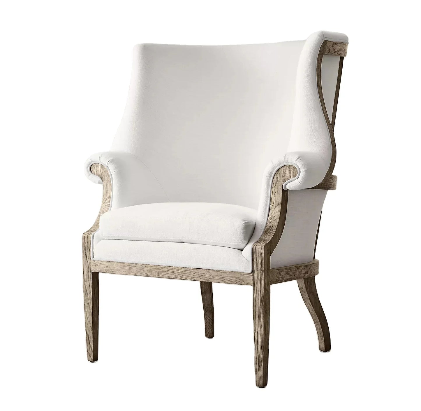 Jules Wingback Armchair – Minimalist Linen – Statement Piece | 1600375967977