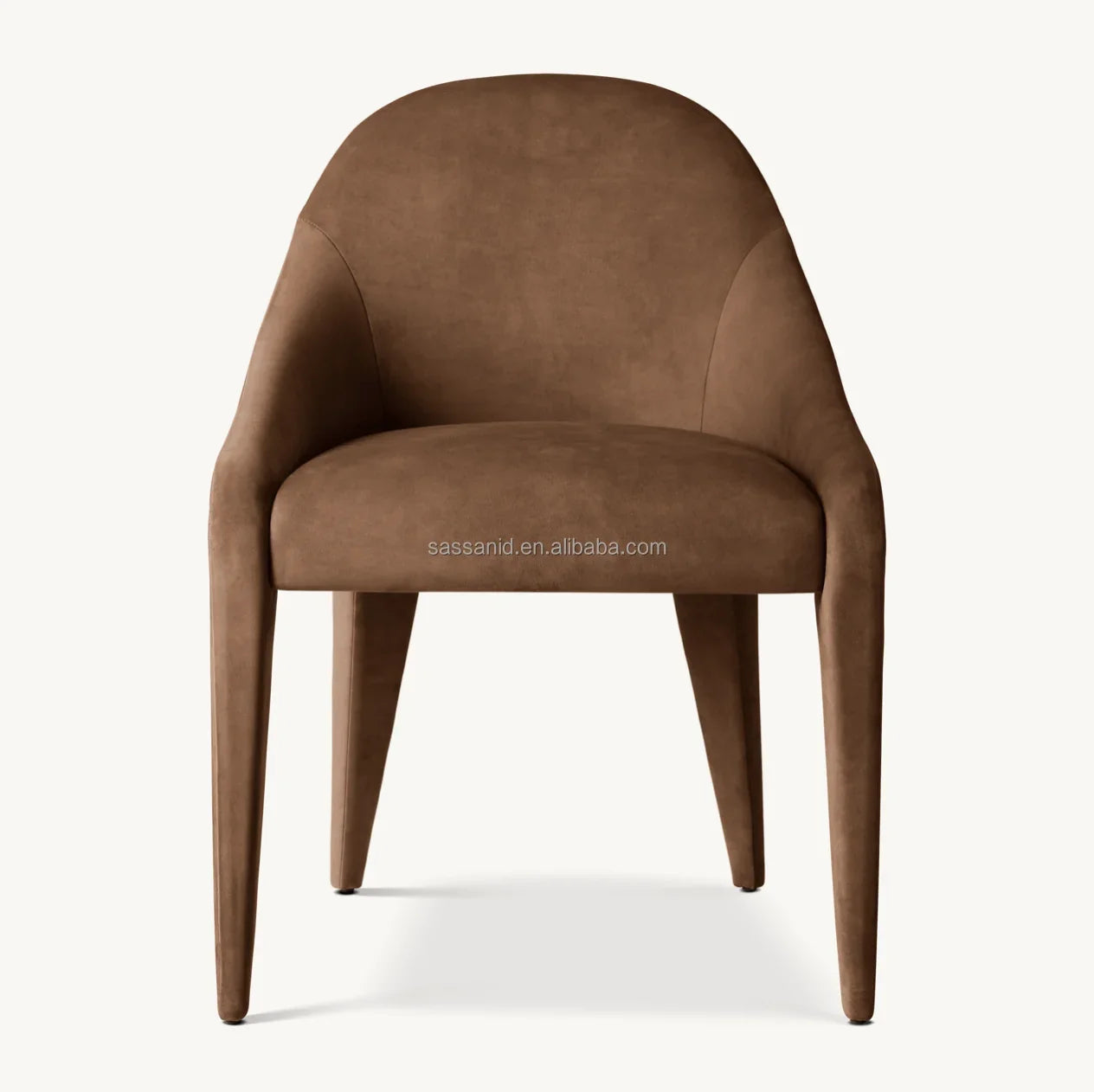 Alessia Dining Side Chair – Postmodern American Leather Statement Piece by Re Home
