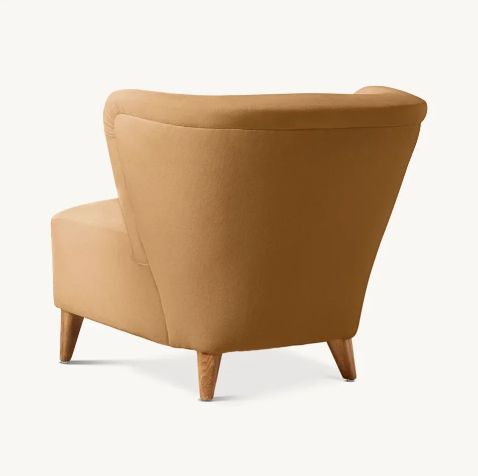 Danish Design Wing Chair – Solid Oak Mid-Century Statement Piece | 1600965433598
