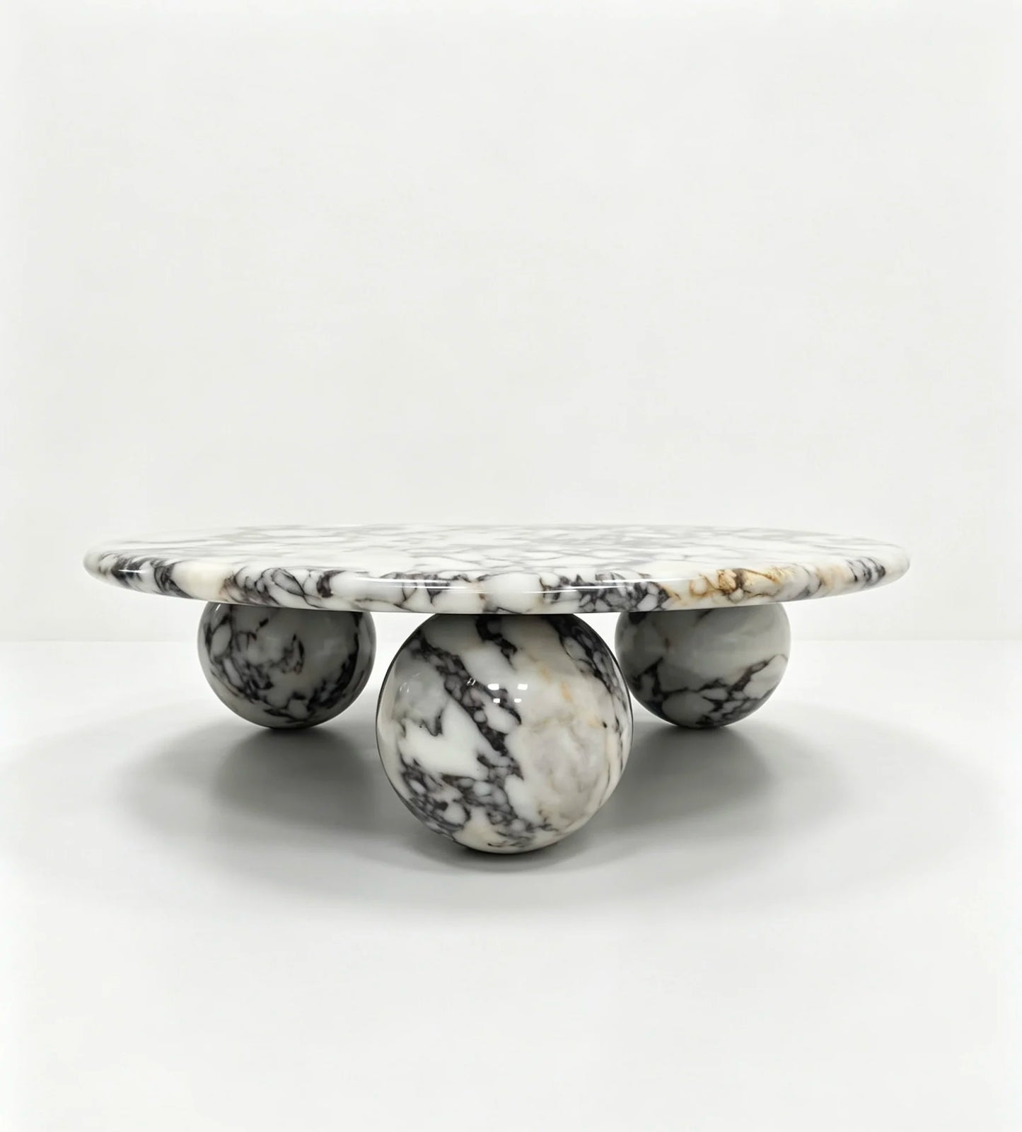 Luxury Round Marble Coffee Table Modern Italian Style for Villa