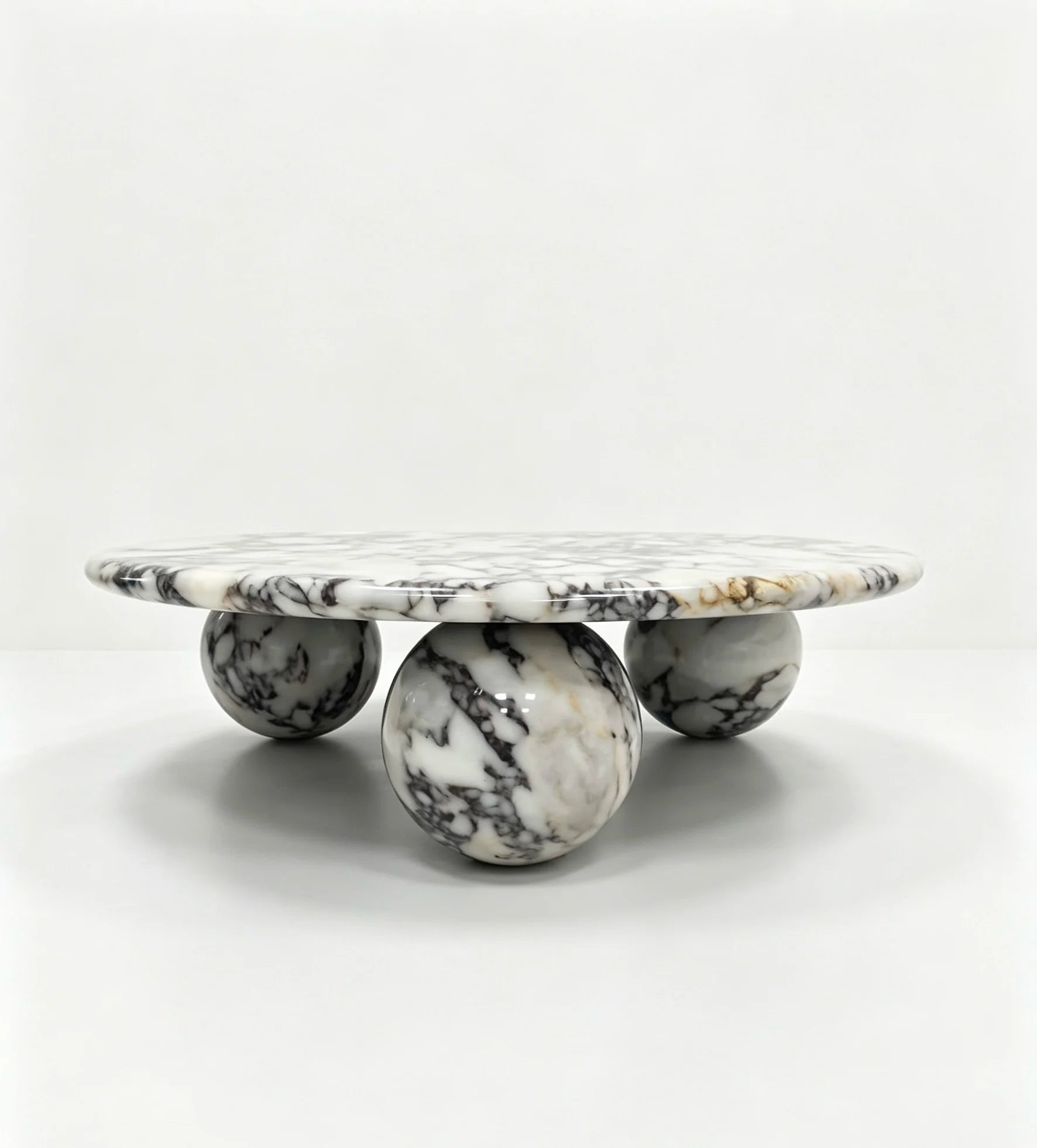 Luxury Round Marble Coffee Table Modern Italian Style for Villa