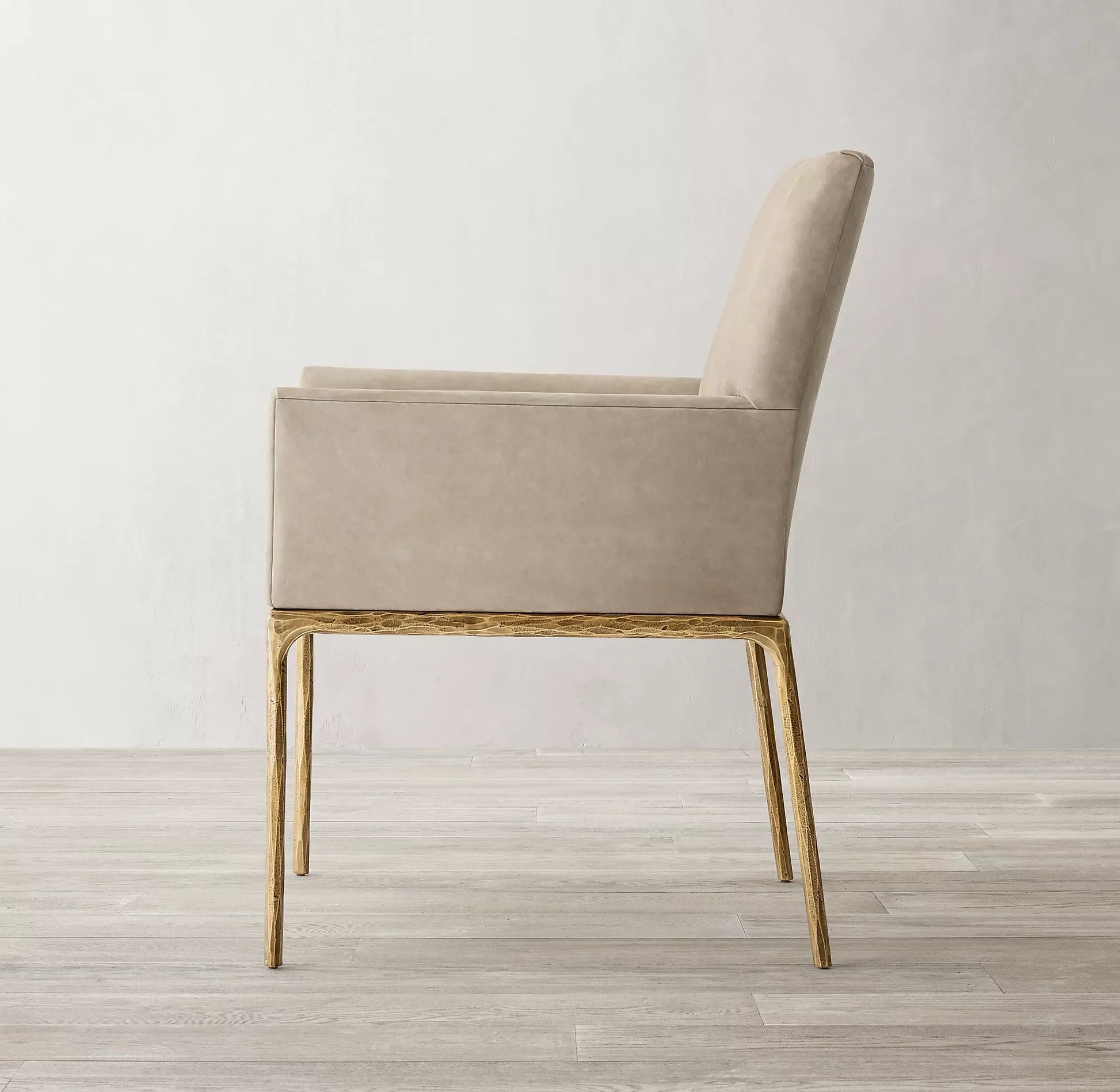 Dining Chair – Artisan Leather and Forged Metal Luxury Piece | 1600610830094