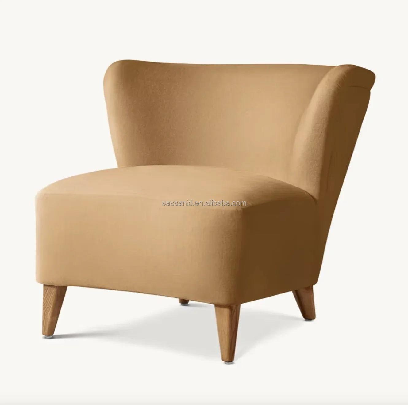 Danish Design Wing Chair – Solid Oak Mid-Century Statement Piece | 1600965433598