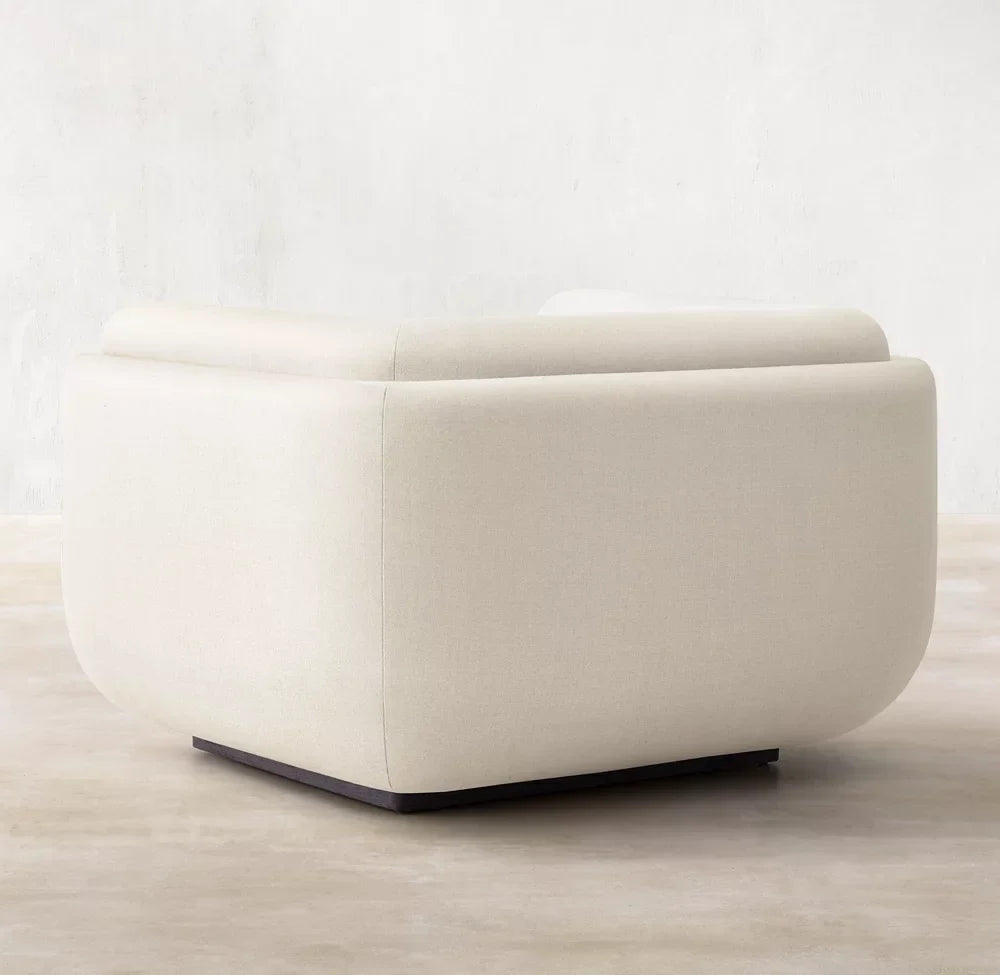 Matteo Lounge Chair – Art Deco Geometric Solid Oak Statement Piece | 1600788273381