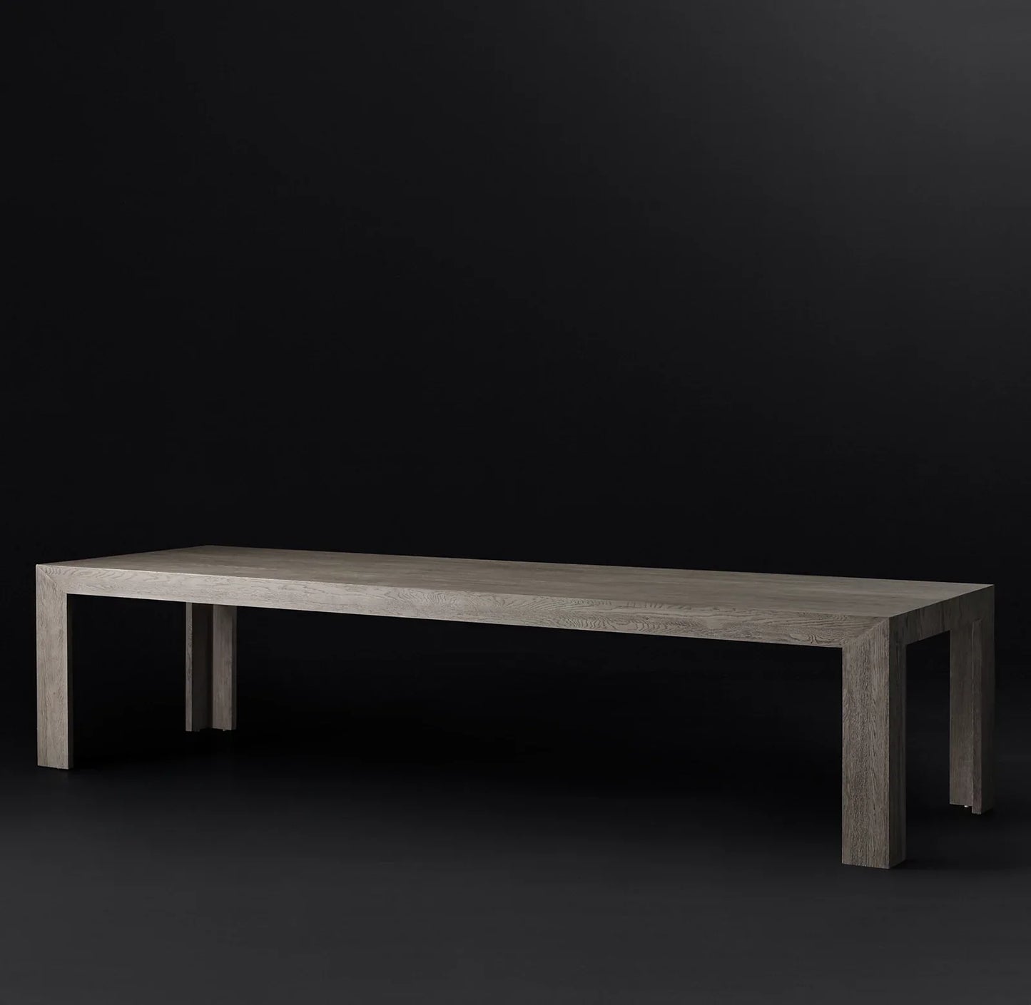 Rectangular Dining Table – Postmodern Solid Oak – Re Home Designer Statement Piece