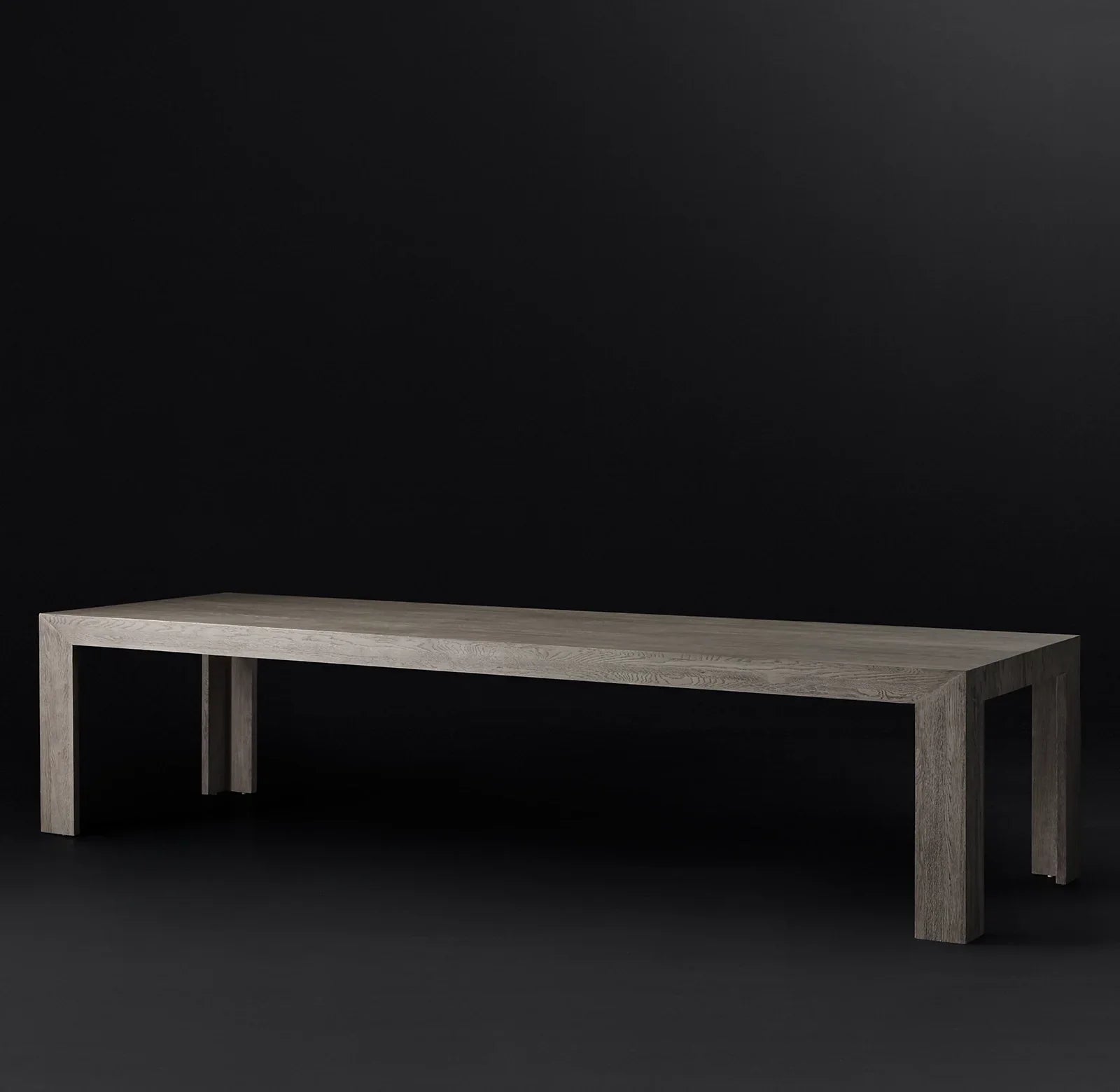 Rectangular Dining Table – Postmodern Solid Oak – Re Home Designer Statement Piece
