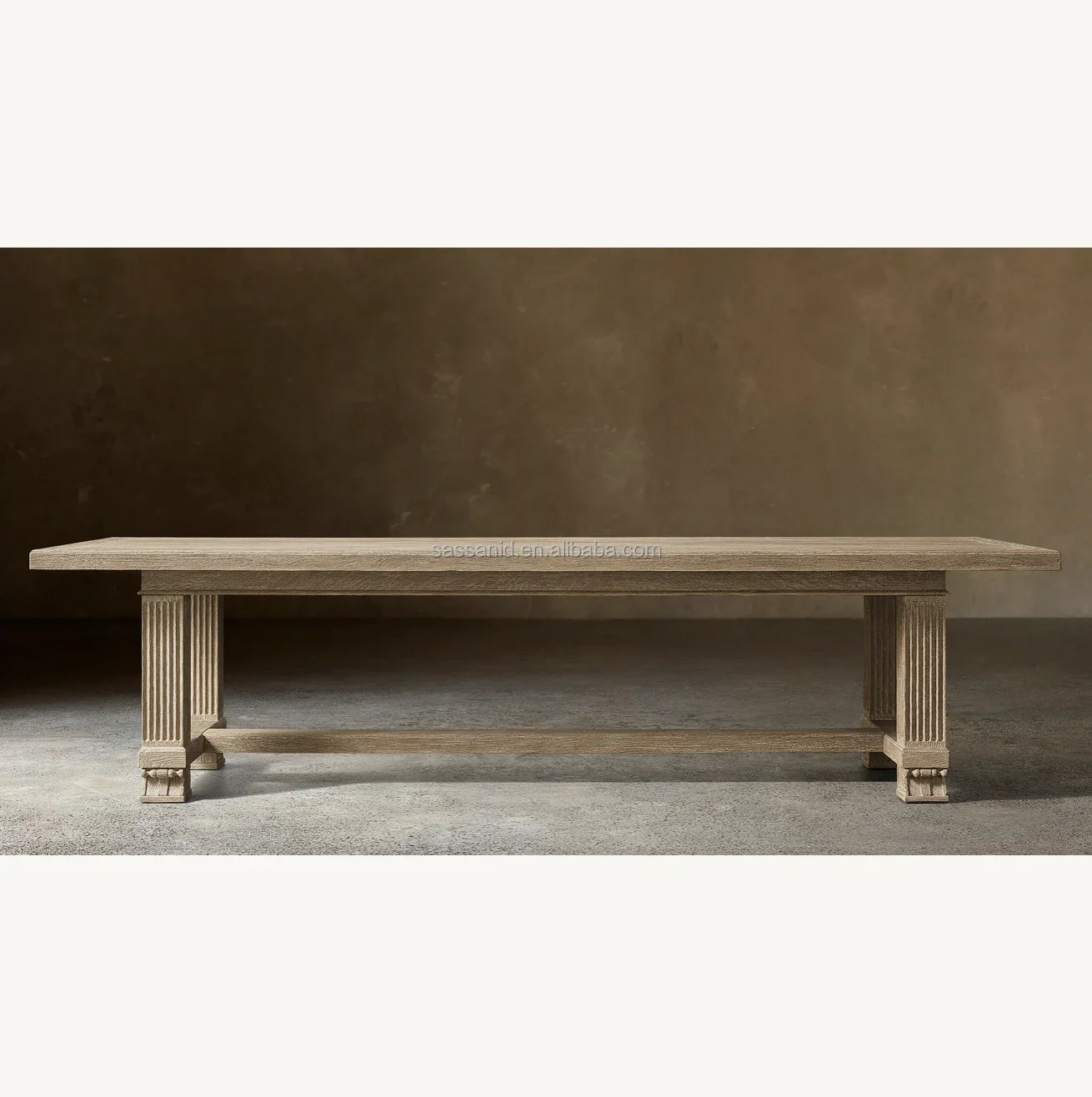 Rectangular Dining Table – Sculptural Shagreen and Aged Oak Mayfair Luxury Piece