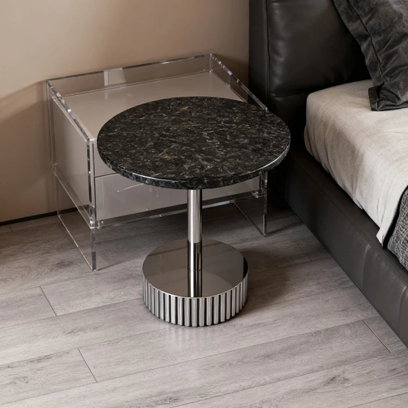 Luxury Round Marble Coffee Table Modern Italian Style for Villa