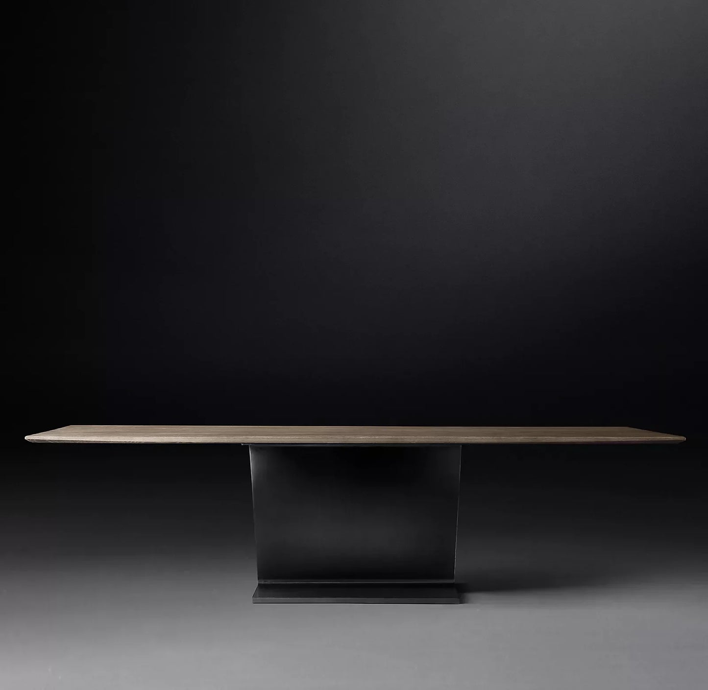 I-Beam Oak Wood Dining Table – Sculptural Statement Piece | 1600408072315